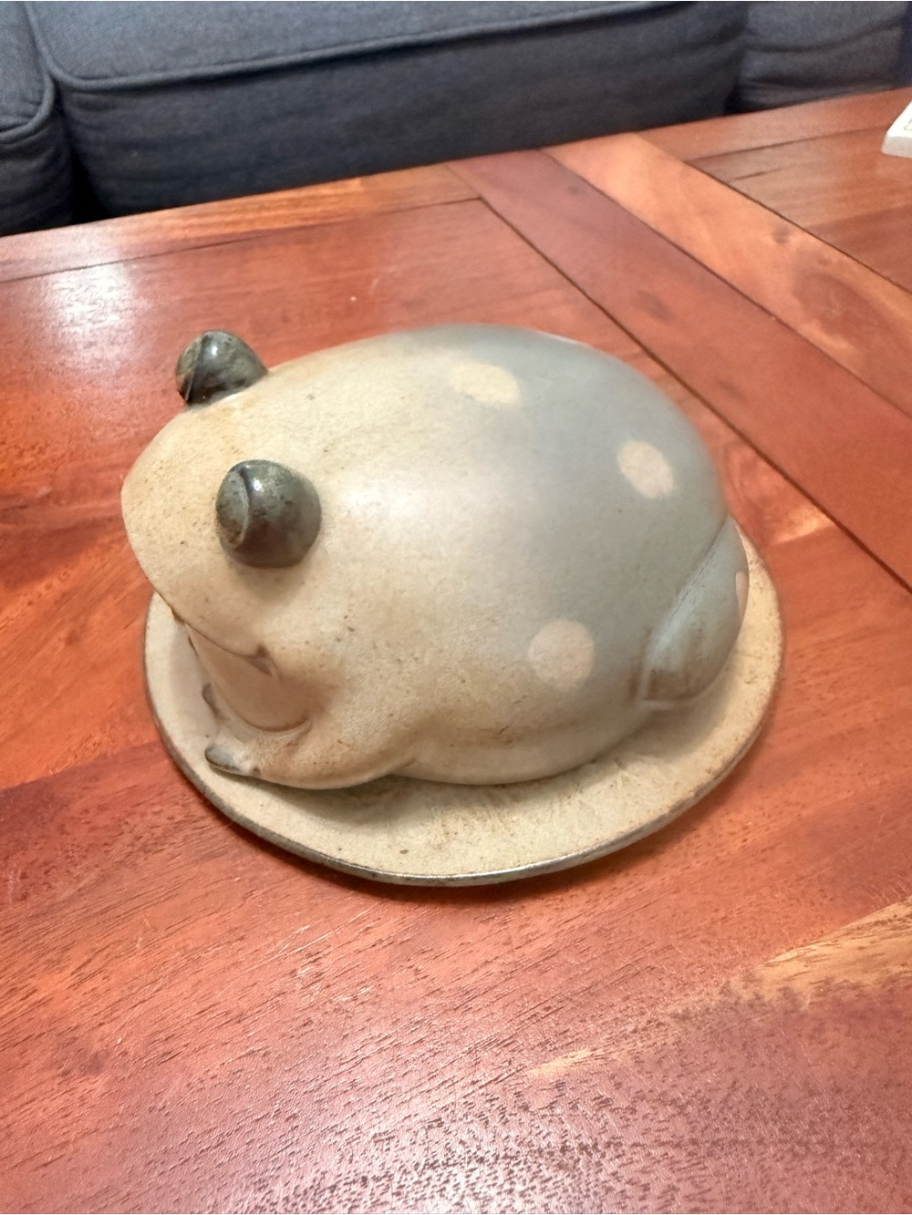 Ceramic Big Belly Frog Trinket Dish - Picture 9 of 9